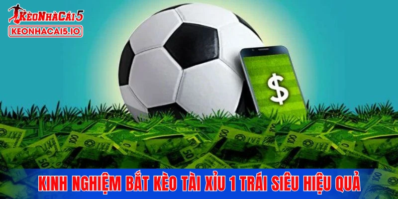 Kinh nghiệm bắt kèo tài xỉu 1 trái siêu hiệu quả